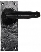 Traditional V Lever Door Handle on Various Backplate